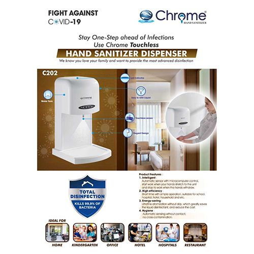 Chrome Hand Sanitizer Dispenser