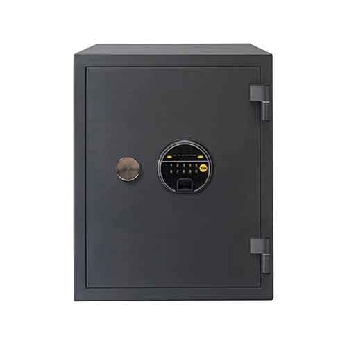 YFF520FG2 Biometric Safe Locker, 60 Min Fire Resistance,  Black, 37 Litre