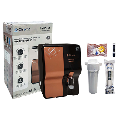 CHROME UNIQUE BLACK COPPER RO WATER PURIFIER