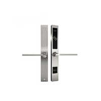 Ls-d106 Rfid Slim Hotel Door Lock Stainless Steel Contactless Card Lock With Offline Security System - Color: Silver