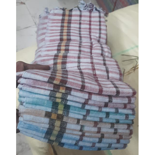 Checked Cotton Khadi Gamcha - Color: Various Available