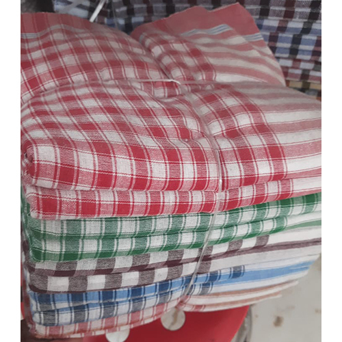 Checked Cotton Khadi Gamcha - Color: Various Available