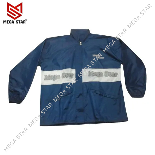 Blue Mega Star Rain Jacket