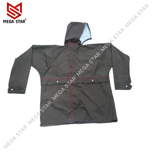 Brown Bike Rain Jacket