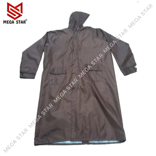 Reversible Long Pvc Raincoat - Design: Fancy