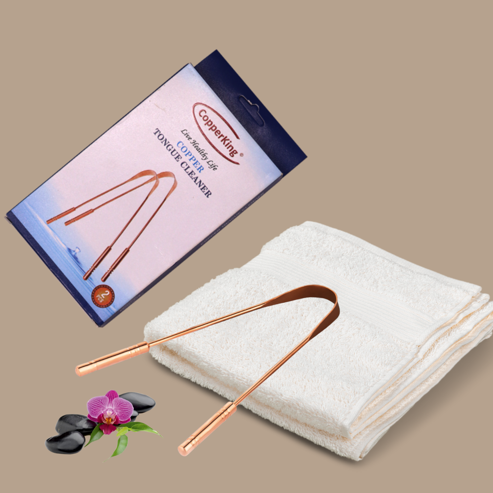 Copper Tongue Cleaner For Adult