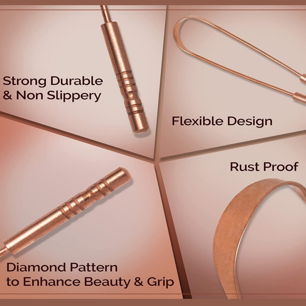Copper Tongue Cleaner For Adult