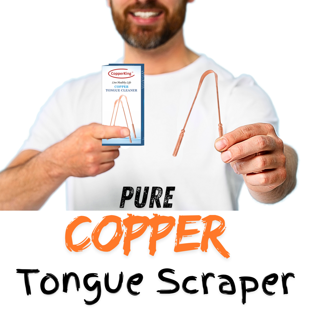 Copper Tongue Cleaner For Adult
