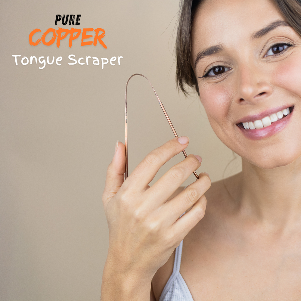 Copper Tongue Cleaner For Adult