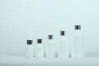 10-100ml White Cotted Glass Dropper Bottle