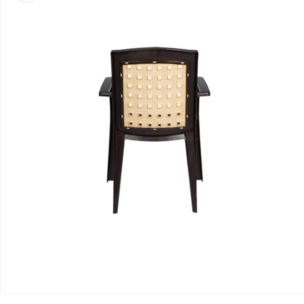 Italica Vogue Chair - Plastic Material, 860h X 575w X 460d Mm, Brown Colour | Eco-friendly Design, Smooth Finish, 1-year Warranty