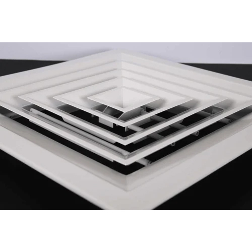 Square Air Diffuser - Color: White