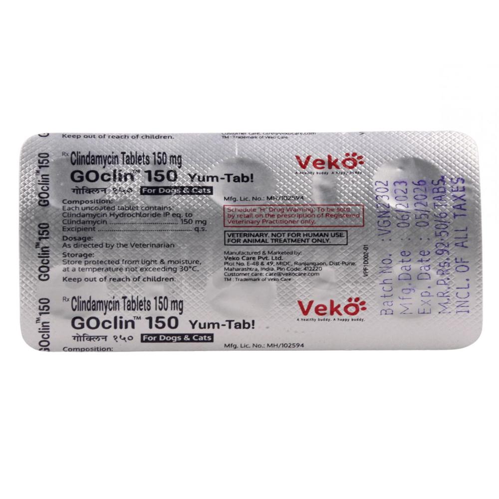 Goclin 150mg (Clindamycin) Tablet 