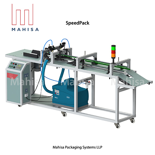 SpeedPack-Semi-Automatic Carton Gluing And Folding Machine For Electrical Wires And Coils
