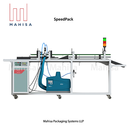 SpeedPack-Semi-Automatic Carton Gluing And Folding Machine For Electrical Wires And Coils