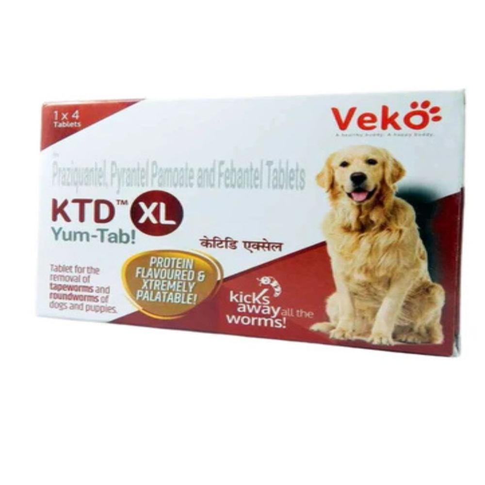 KTD XL Praziquantel+Pyrantel +FebantelTablet 