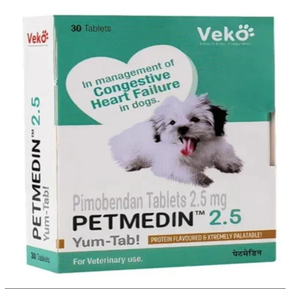 Petmedin 2.5mg Pimobendan Chewable Tablet - Packaging Type: Box