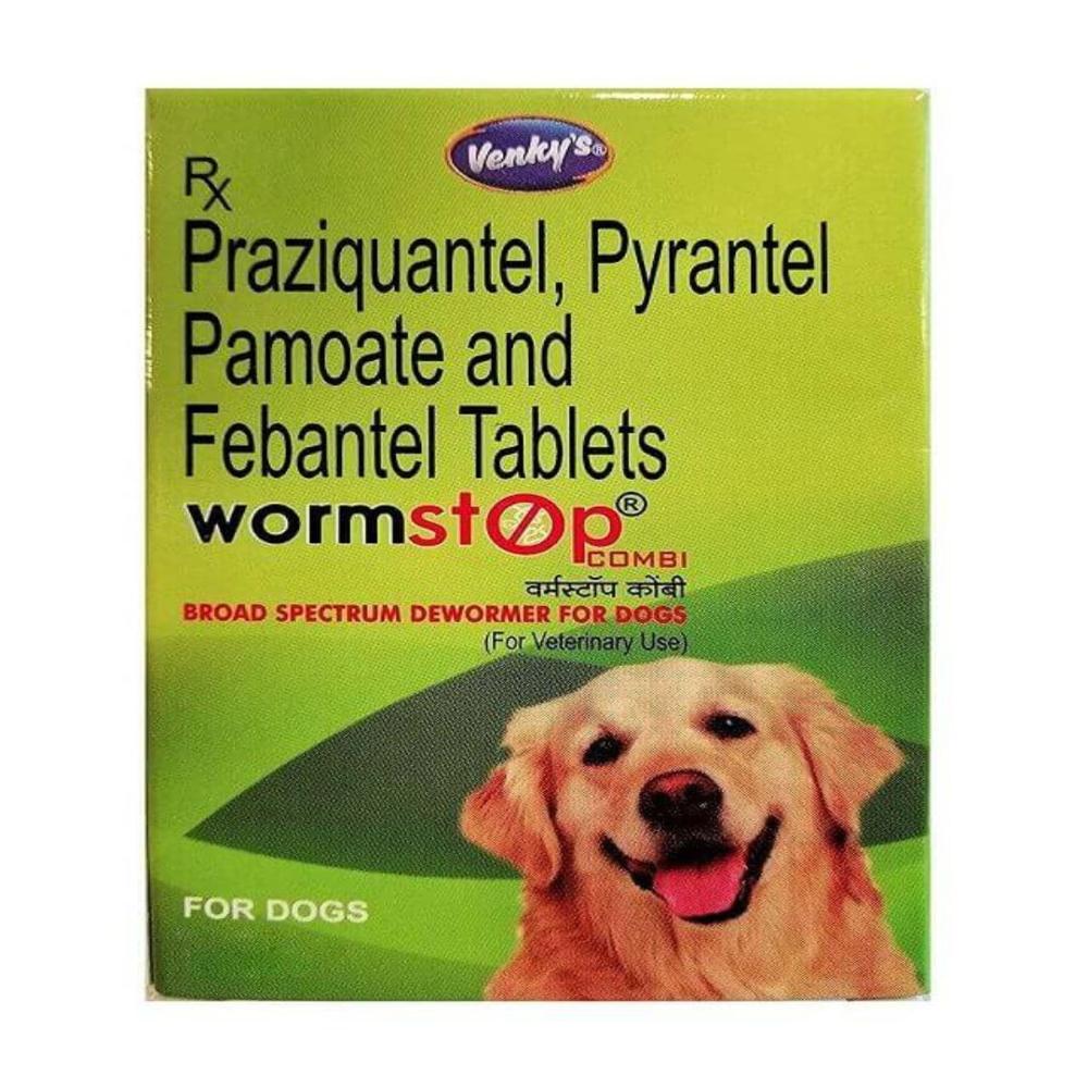 Wormstop praziquantel, pyrantel pamoate, and febantel Tablet