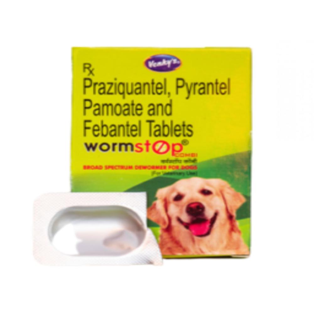 Wormstop praziquantel, pyrantel pamoate, and febantel Tablet