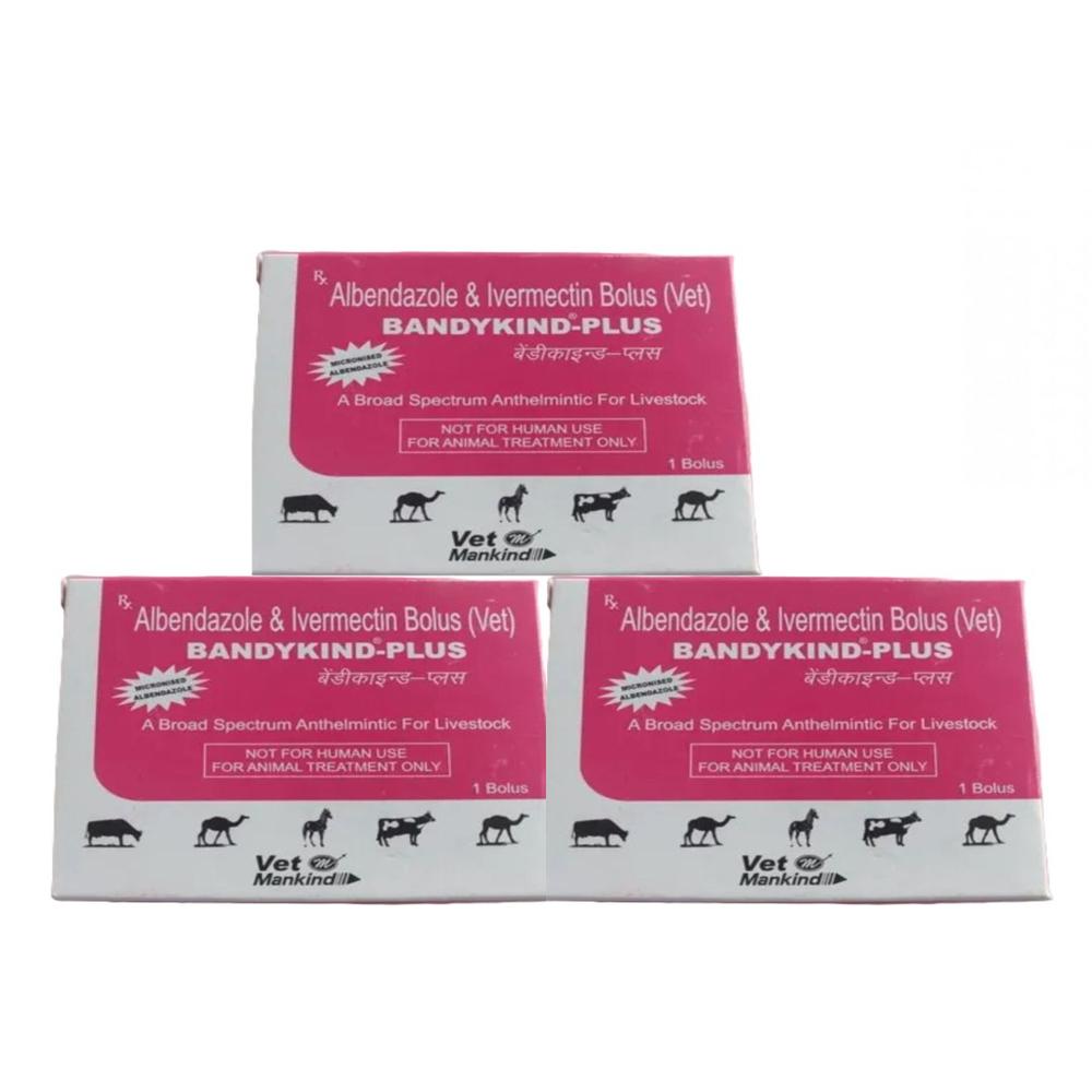 Bandykind Plus Albendazole 3 gm + Ivermectin 100 mg Bolus