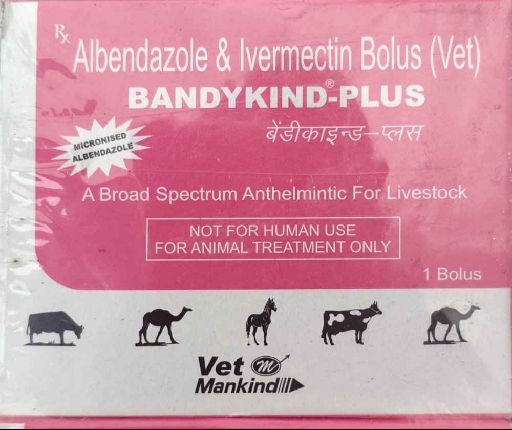 Bandykind Plus Albendazole 3 gm + Ivermectin 100 mg Bolus