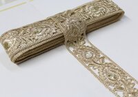 Fancy Embroidery,, Sequence Zari Laces