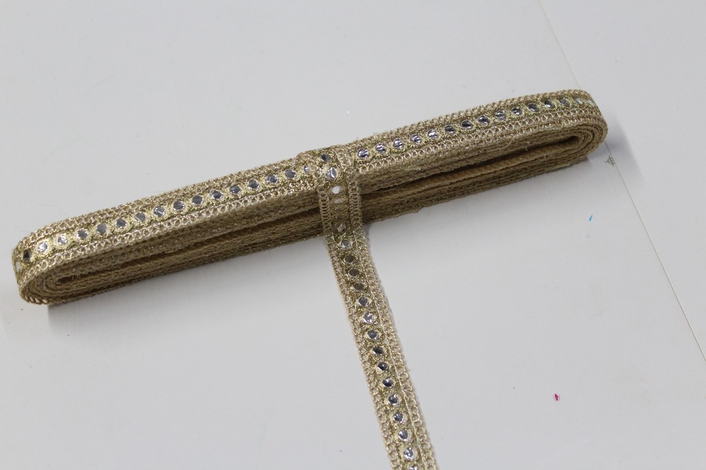 Zari Embroidery Gota Lace - Color: Golden