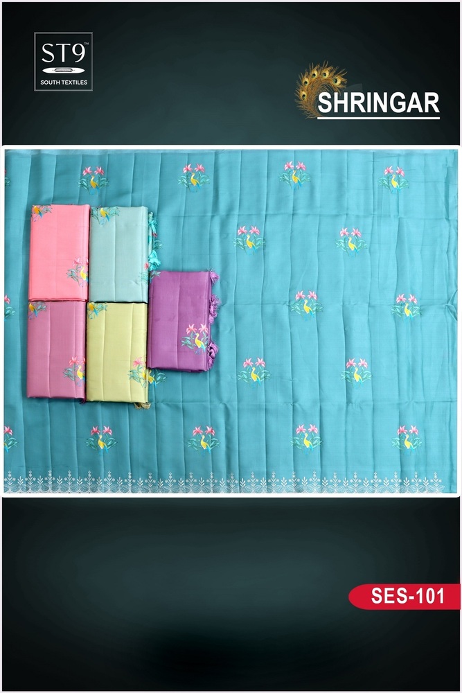 SOFT SILK EMBROIDERY WORK SAREE