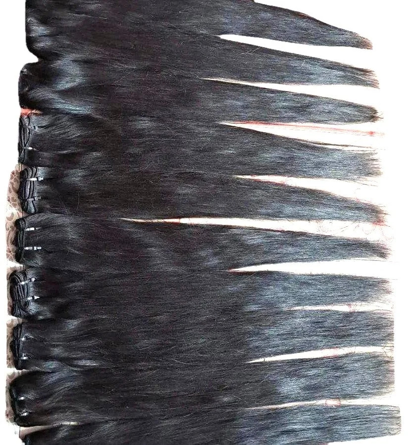 Natural Indian Temple Remy Black Human Hair Extensions, 10 - 30 inch