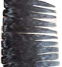 Natural Indian Temple Remy Black Human Hair Extensions, 10 - 30 inch