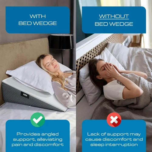 Memory Foam Jacquard Bed Wedge Pillow