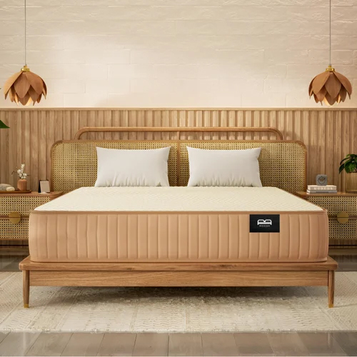 Plushic Natural Latex Bed Mattress - Color: Beige
