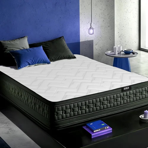 Dreamora Pocketed Spring Memory Foam Bed Mattress - Color: White