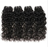Black Temple Virgin Weft Hair, For Parlour, Packaging Size: Piece Per Pack