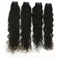 South Indian Black Temple Virgin Weft Hair Extentions, Virgin Remy Hair