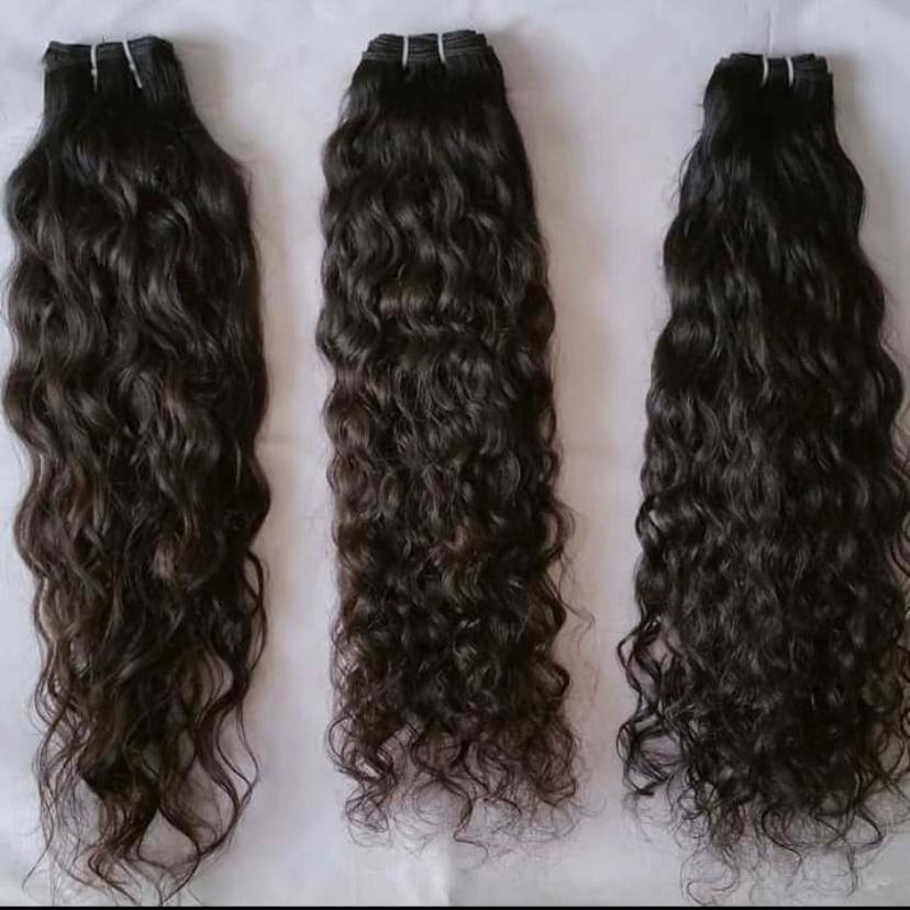 South Indian Black Temple Virgin Weft Hair Extentions, Virgin Remy Hair