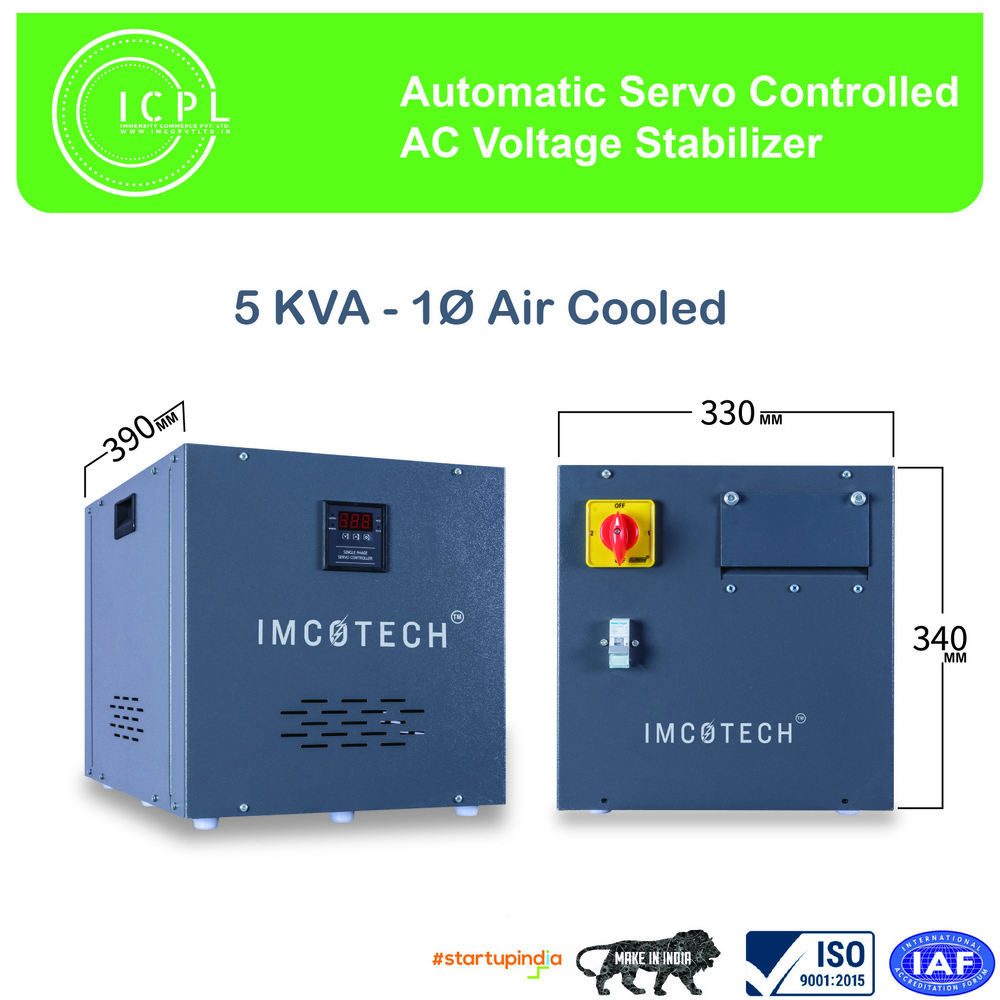 5 KVA Single Phase Servo Voltage Stabilizer