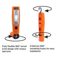 360 Degree Swivel Rechargeable Worklight - Color: Orange