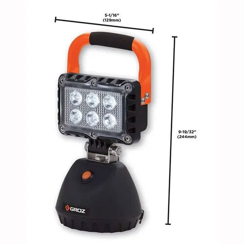 18w Led Rechargeable Worklight - Color: Black And Orange
