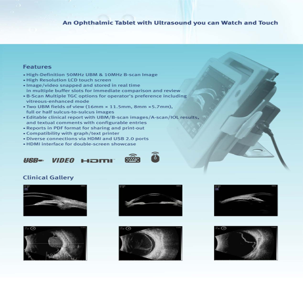 Eyevis EUB 1 Ultrasonic A/B Scanner for Ophthalmology with UBM