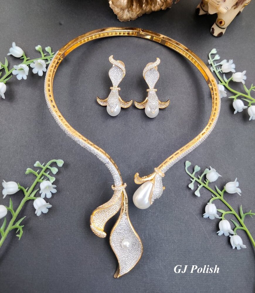 AD Pearl Designer Necklace