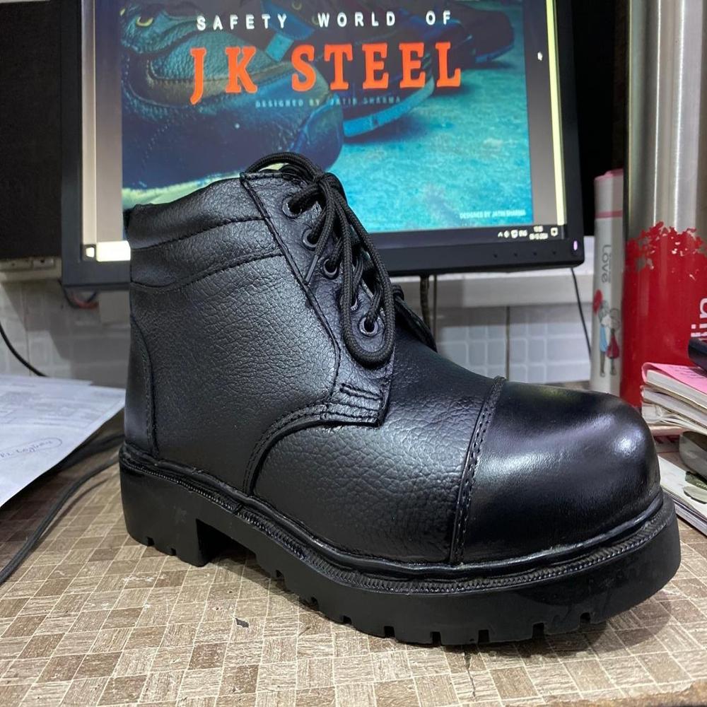Dms Boots - Leather , Black Color, Designed For Men, Plain Style | 3-month Warranty, Versatile Fashion Footwear
