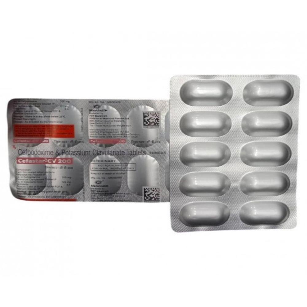 Cefastar-CV 200mg Tablets