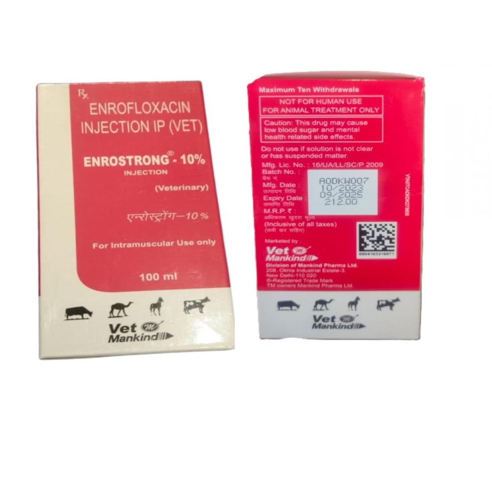 ENROSTRONG-10% Enrofloxacin 100ml INJECTION