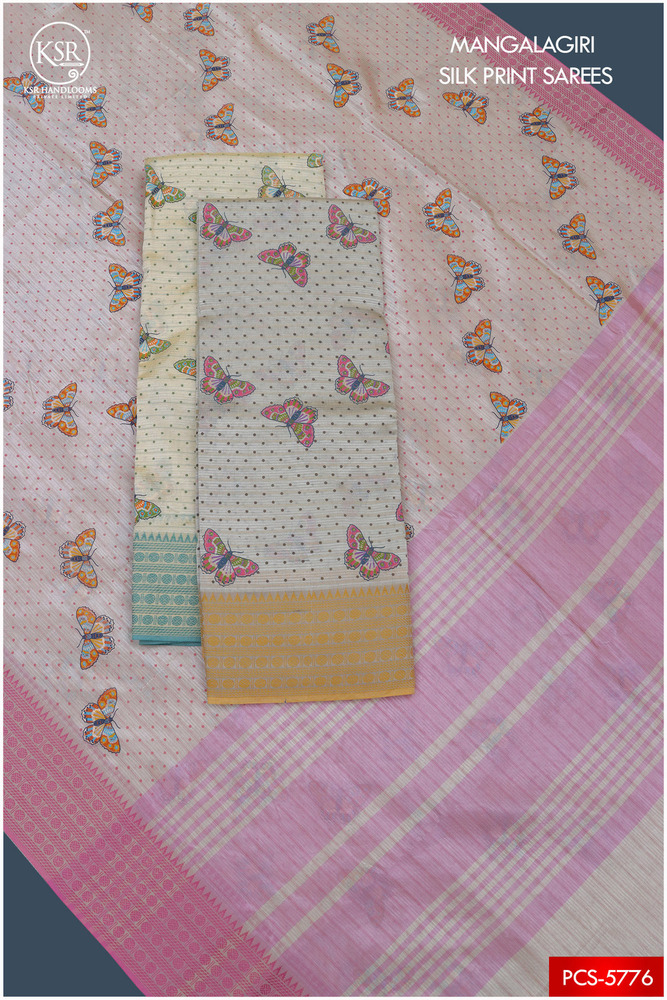 MANGALAGIRI SILK PRINT SAREES