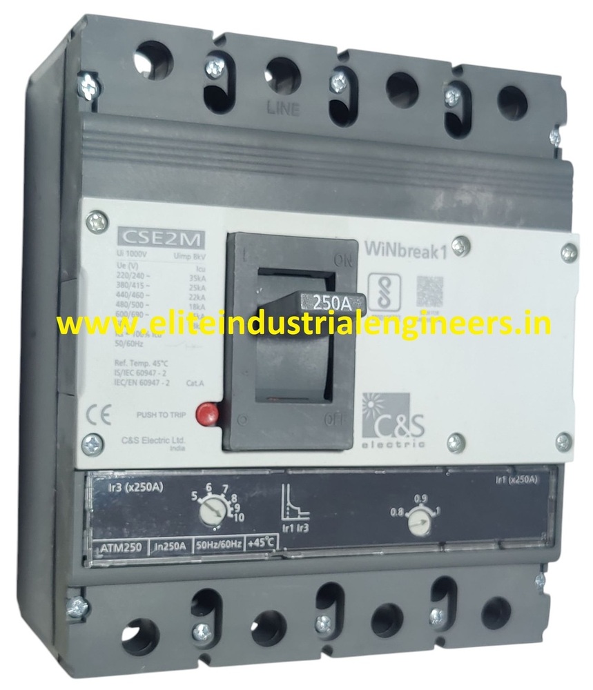C&S MCCB CSE2M250ATM4P-250AMP 25kA