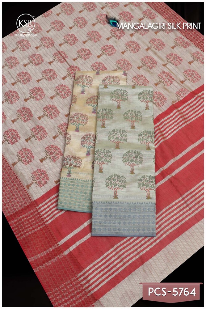 MANGALAGIRI SILK PRINTED SAREES