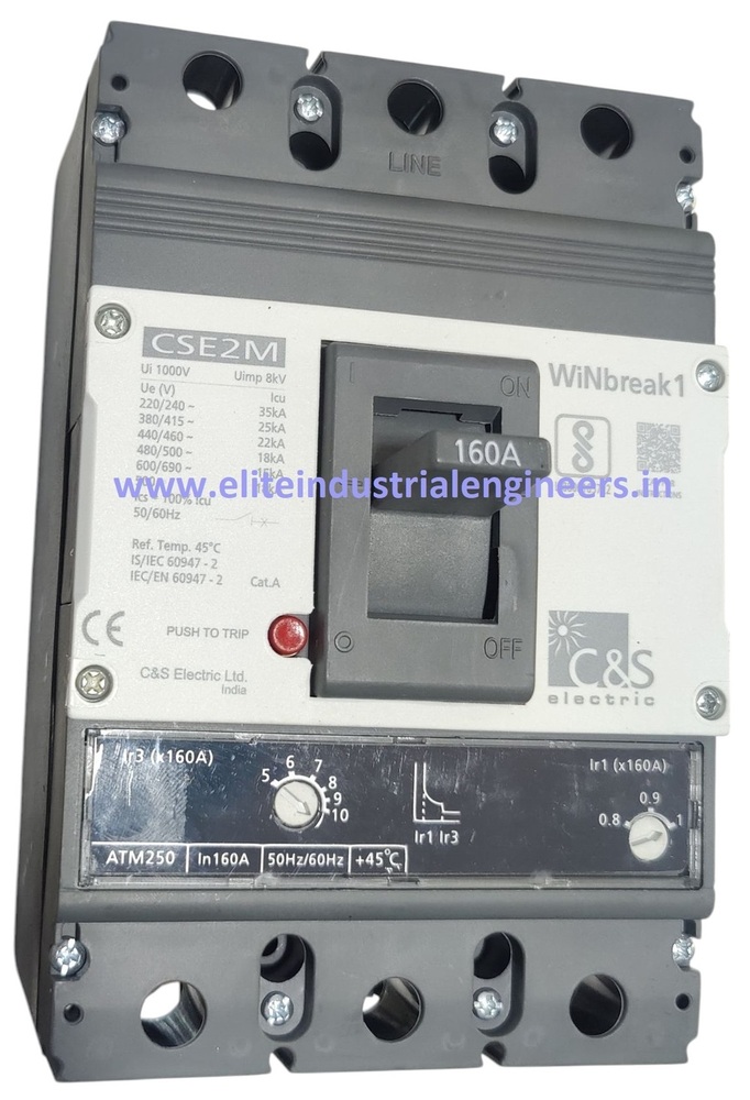 C&S MCCB CSE2M250ATM3P-160AMP 25kA