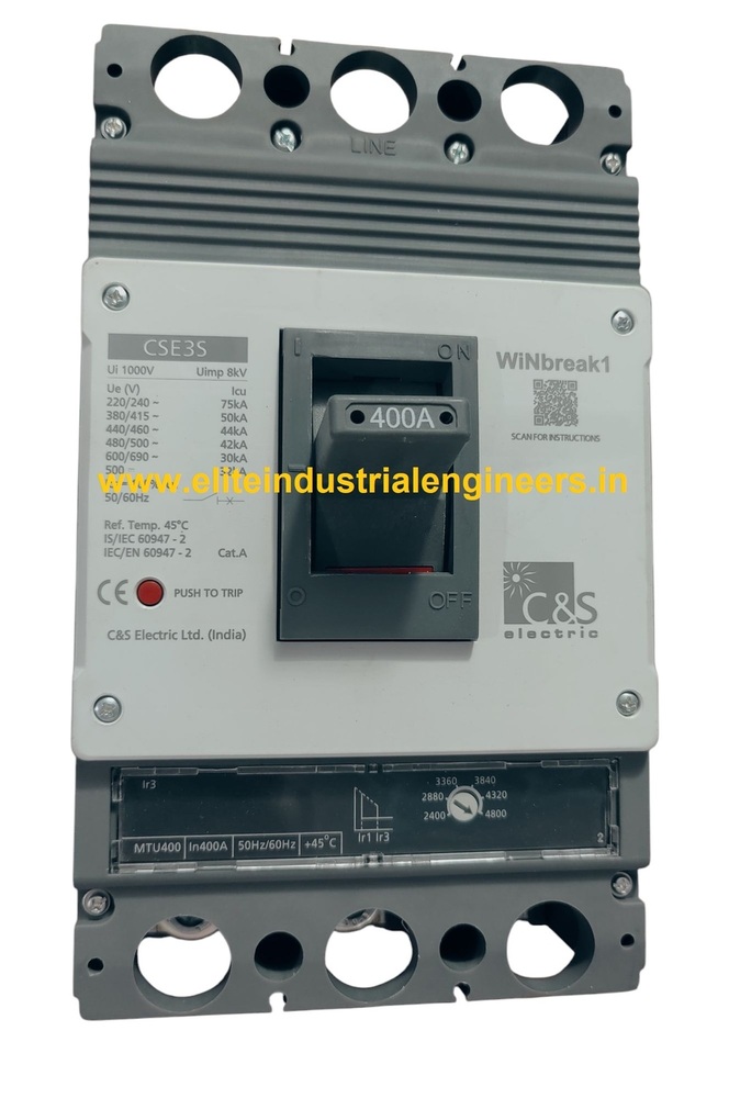 C&S MCCB CSE3S400MTU3P-400A 50kA