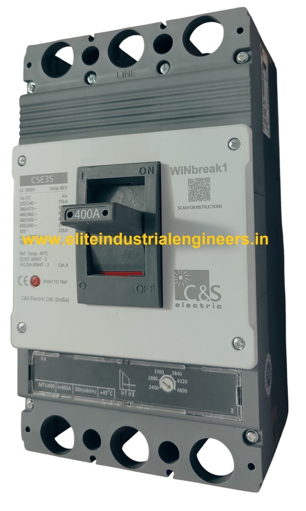 C&s Mccb Cse3s400mtu3p-400a 50ka - Application: For Industrial